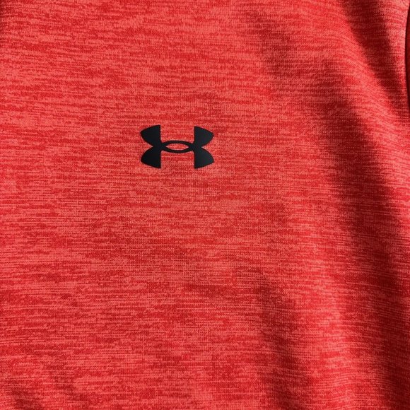 Under Armour Sweater Mens Size XL Pullover Red 1/4 Zip‎ Fleece Sweatshirt Active - Picture 4 of 9